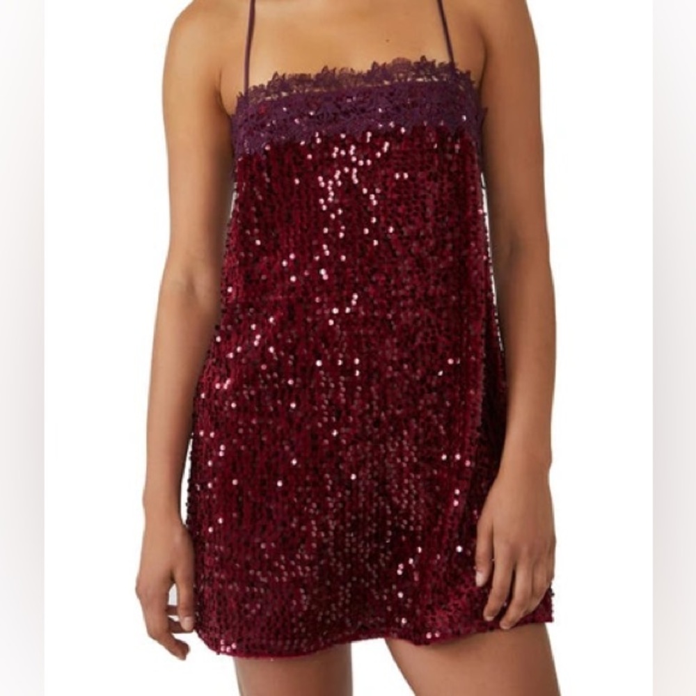 Free people sparkle slip dress